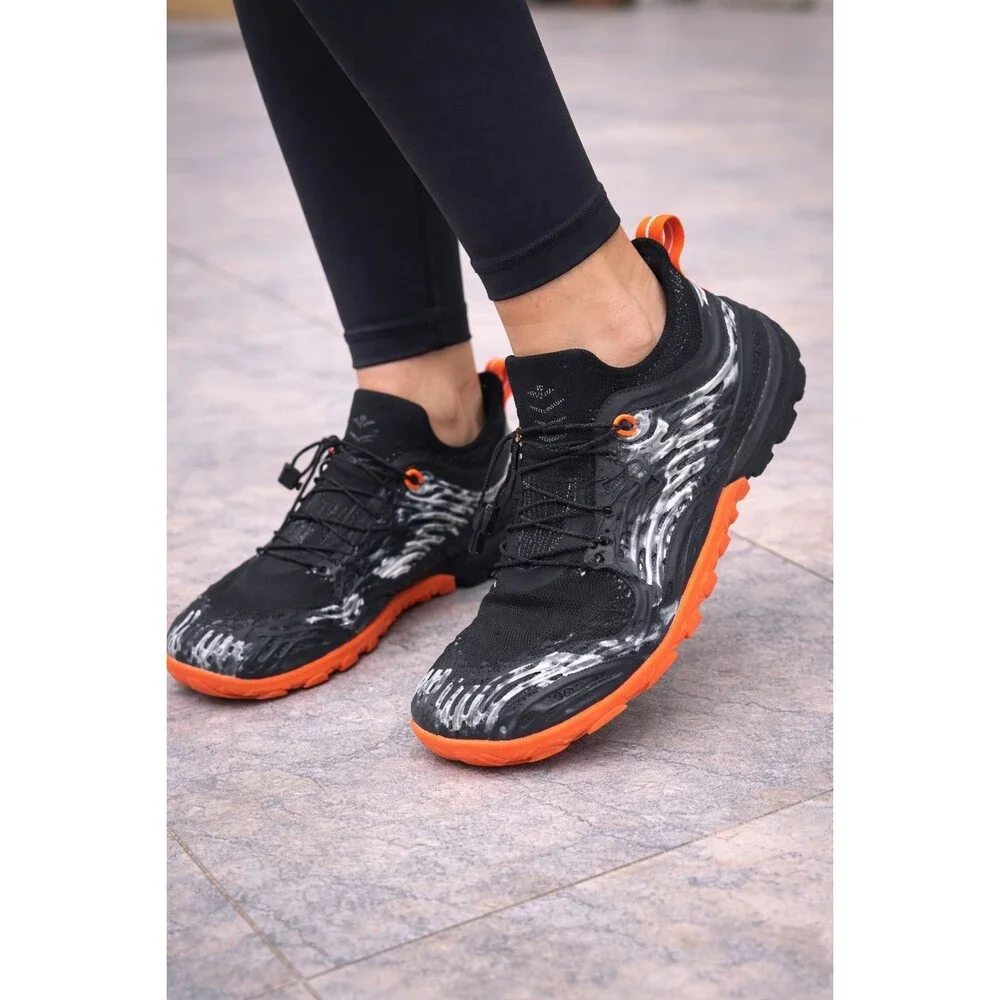 VIVOBAREFOOT Barefoot Trail Shoes Michelin Sole Black Orange Women EUR 40 209460